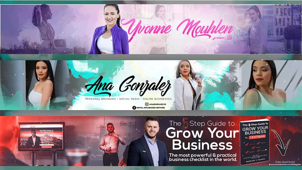 Design a beautiful and professional youtube cover