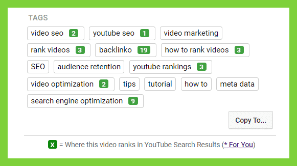 Using video tags
