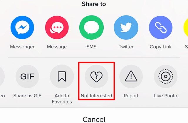 TikTok’s “Not interested” Option Equals The Dislike Button Of Other Social Media