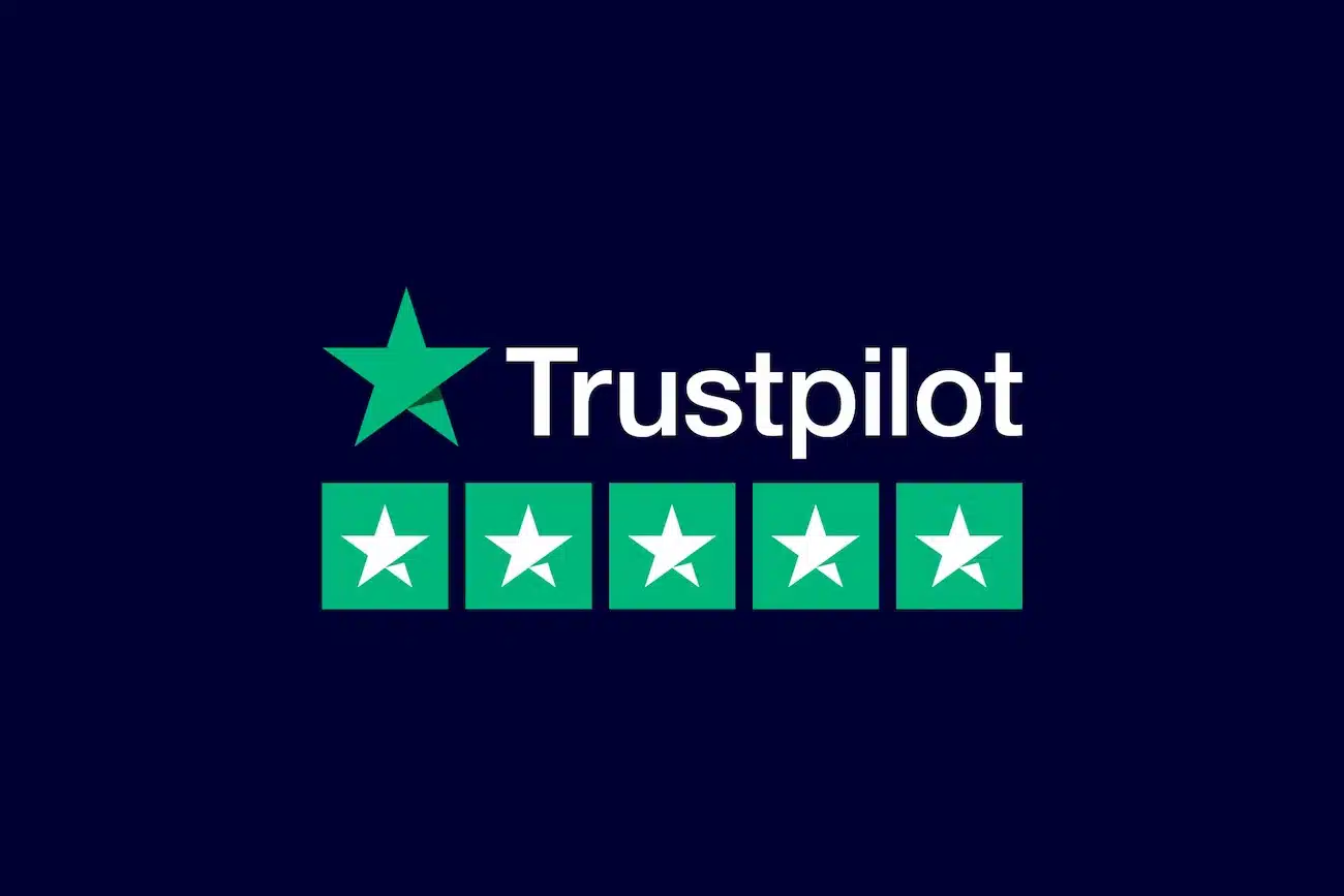 Trustpilot 5 stars rating